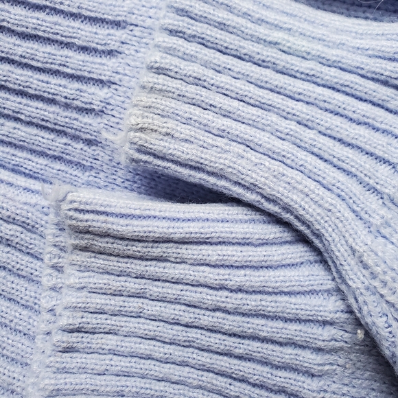 Vintage 80s Pastel Purple 3D Kawaii Metallic Glitter Embroidered Sweater Small - Picture 13 of 13